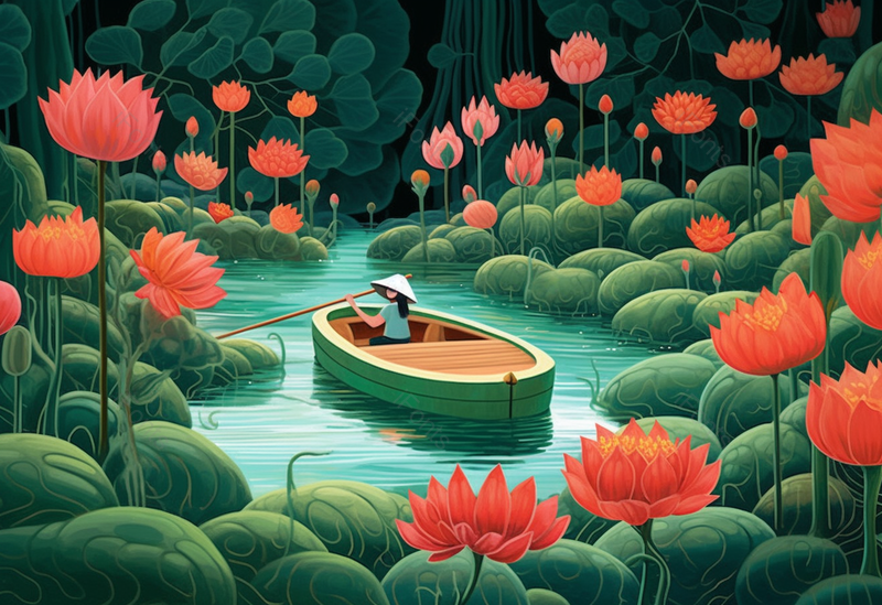 鲜花植物小女孩插画,插画/手绘图,插画/手绘图库,插画/手绘图下载,插画/手绘